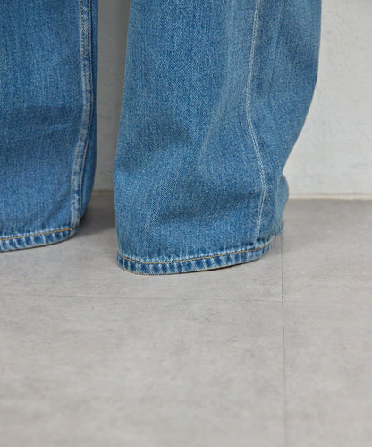 皮帶裝飾 軟質牛仔 牛仔褲