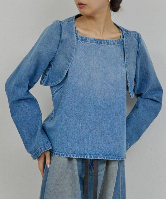 PEAS 牛仔短外套