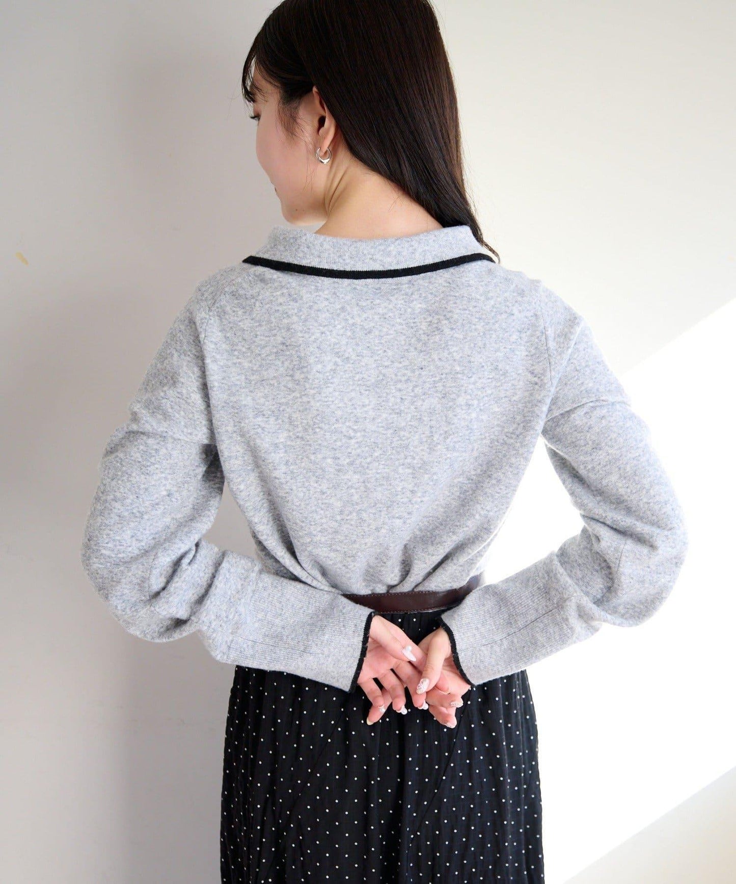 針織背心開衫套裝