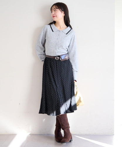 針織背心開衫套裝