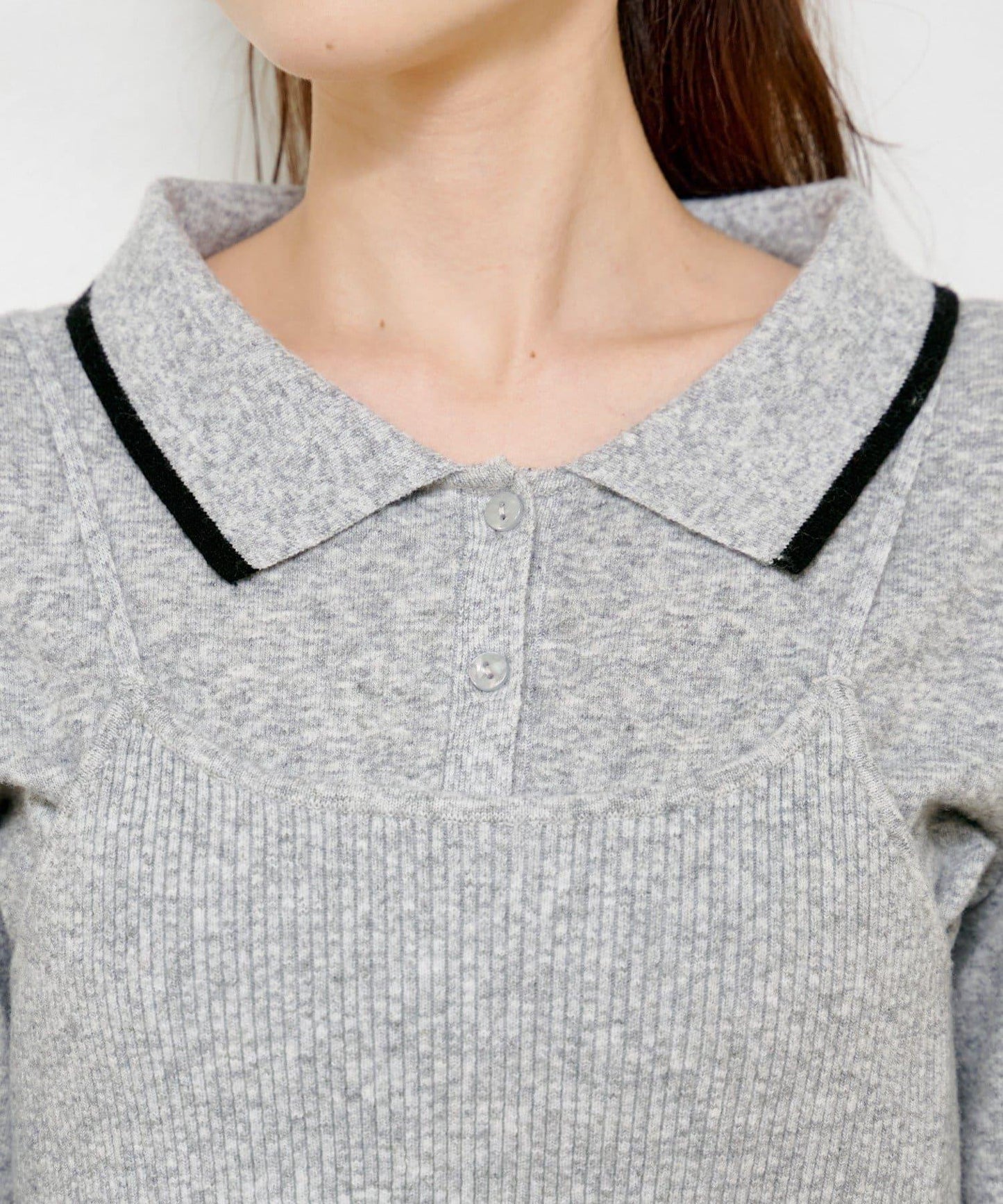 針織背心開衫套裝