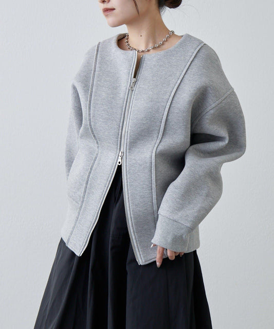 Lui's 雙層提花短夾克