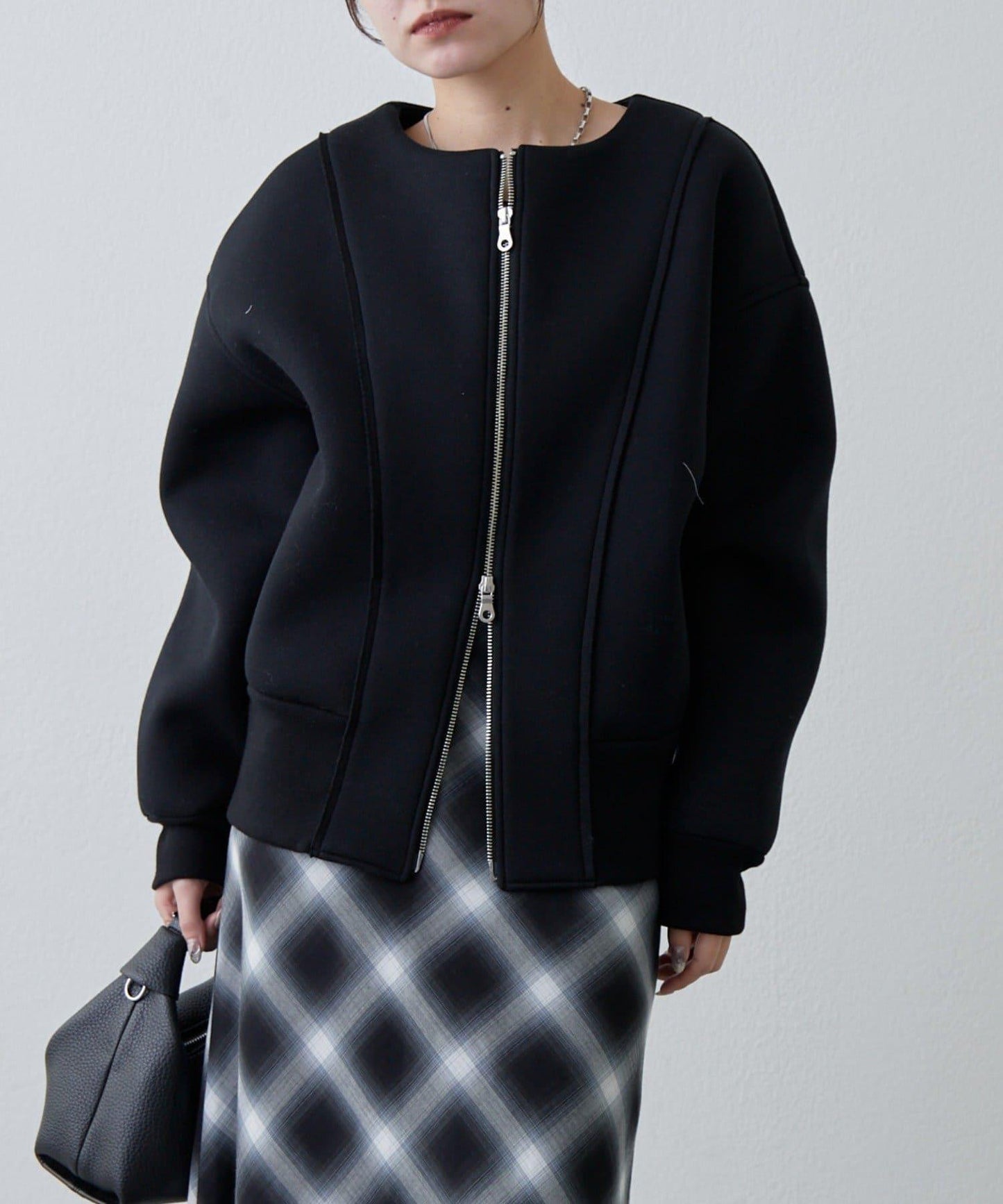 Lui's 雙層提花短夾克