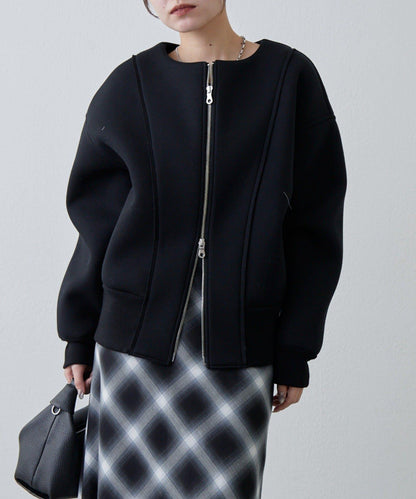 Lui's 雙層提花短夾克