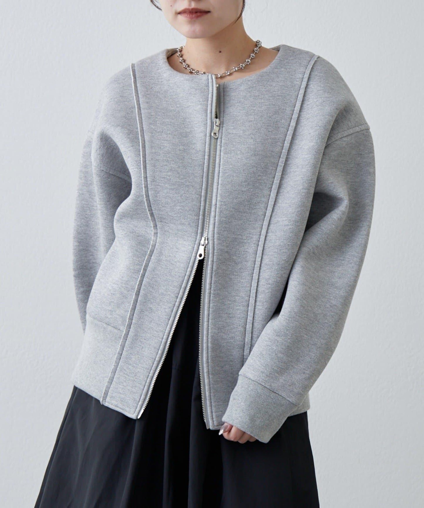 Lui's 雙層提花短夾克