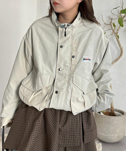 拼色短款戶外夾克