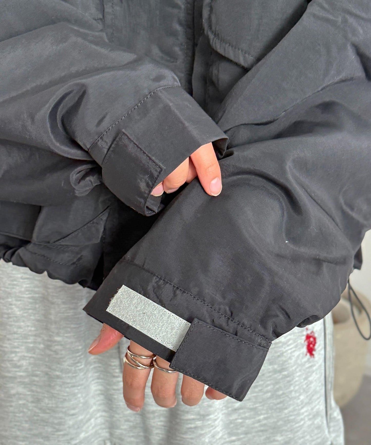 拼色短款戶外夾克