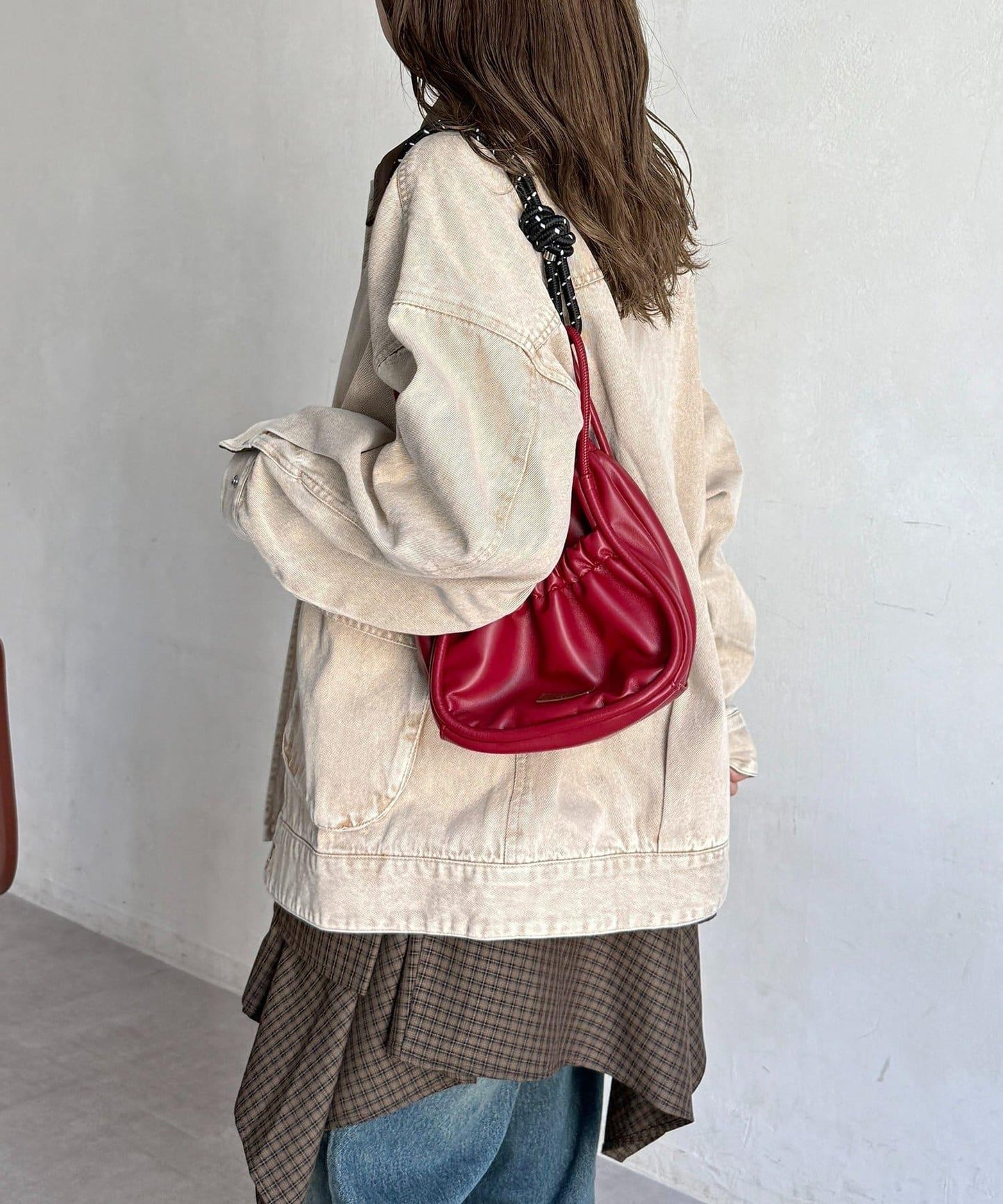 配色領部獵裝夾克