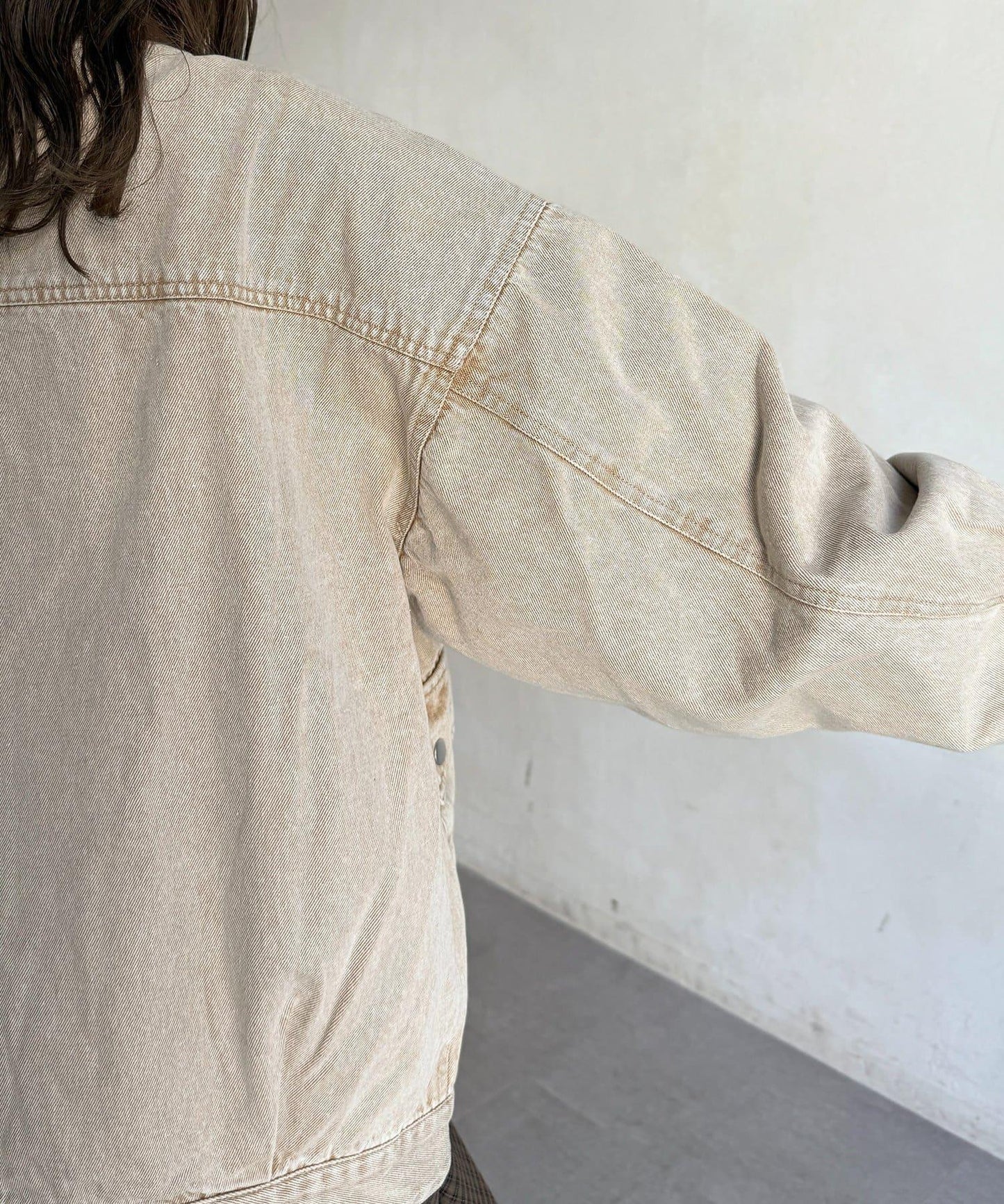 配色領部獵裝夾克