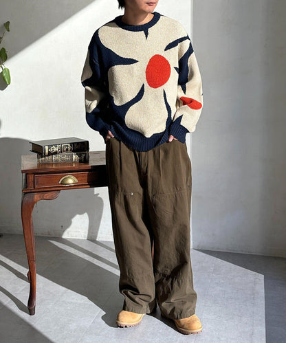 花卉提花布雷針織 針織上衣