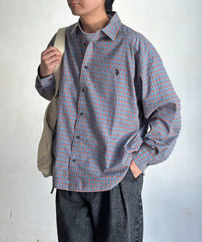 U.S. POLO ASSN. 泡泡紗長袖襯衫