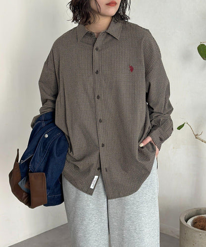 U.S. POLO ASSN. 泡泡紗長袖襯衫