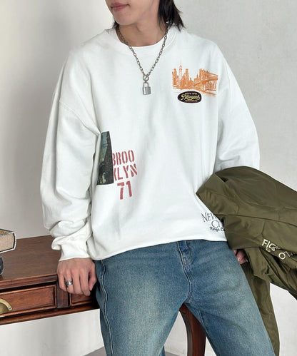 塗鴉風設計 長袖T恤