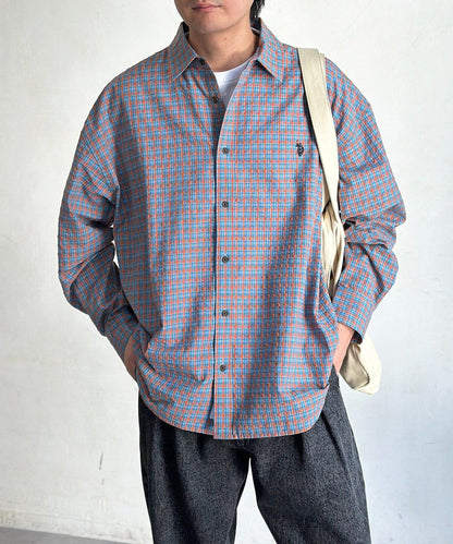 U.S. POLO ASSN. 泡泡紗長袖襯衫