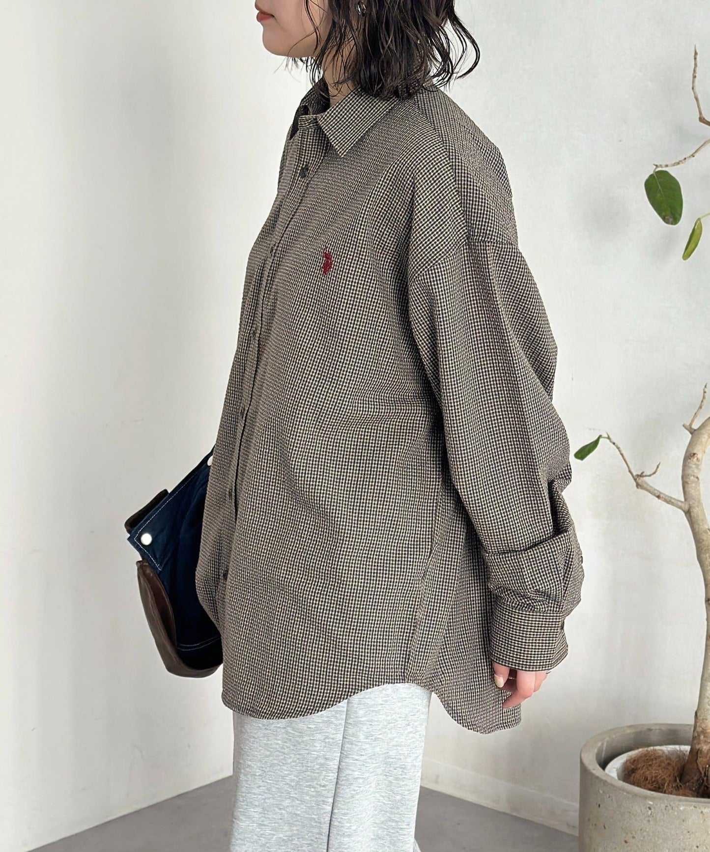 U.S. POLO ASSN. 泡泡紗長袖襯衫