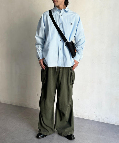 U.S. POLO ASSN. 泡泡紗長袖襯衫