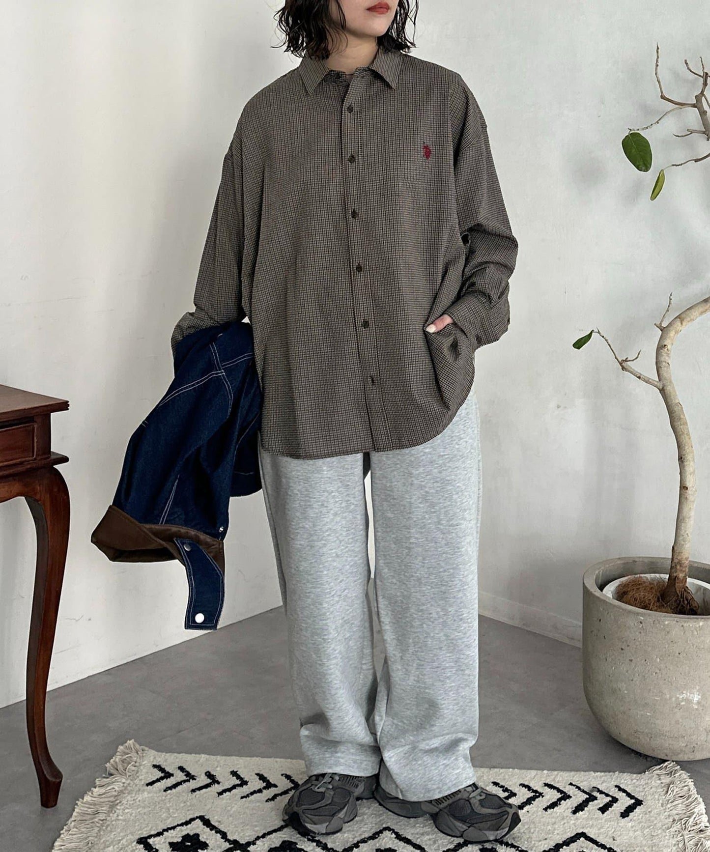 U.S. POLO ASSN. 泡泡紗長袖襯衫