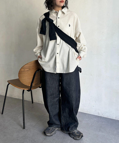 U.S. POLO ASSN. 泡泡紗長袖襯衫