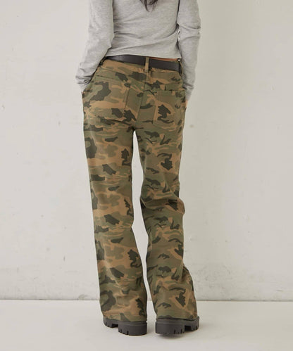 衛衣面料 中長微喇 鉚釘 褲子