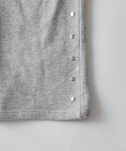 衛衣面料 中長微喇 鉚釘 褲子