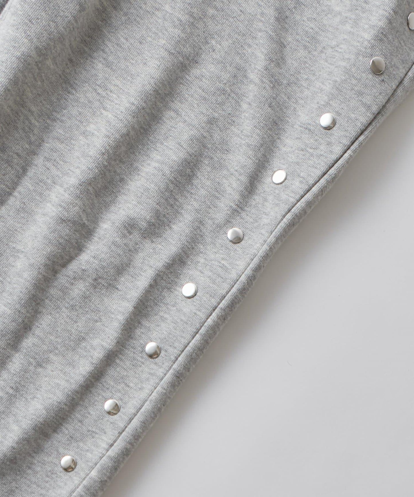 衛衣面料 中長微喇 鉚釘 褲子