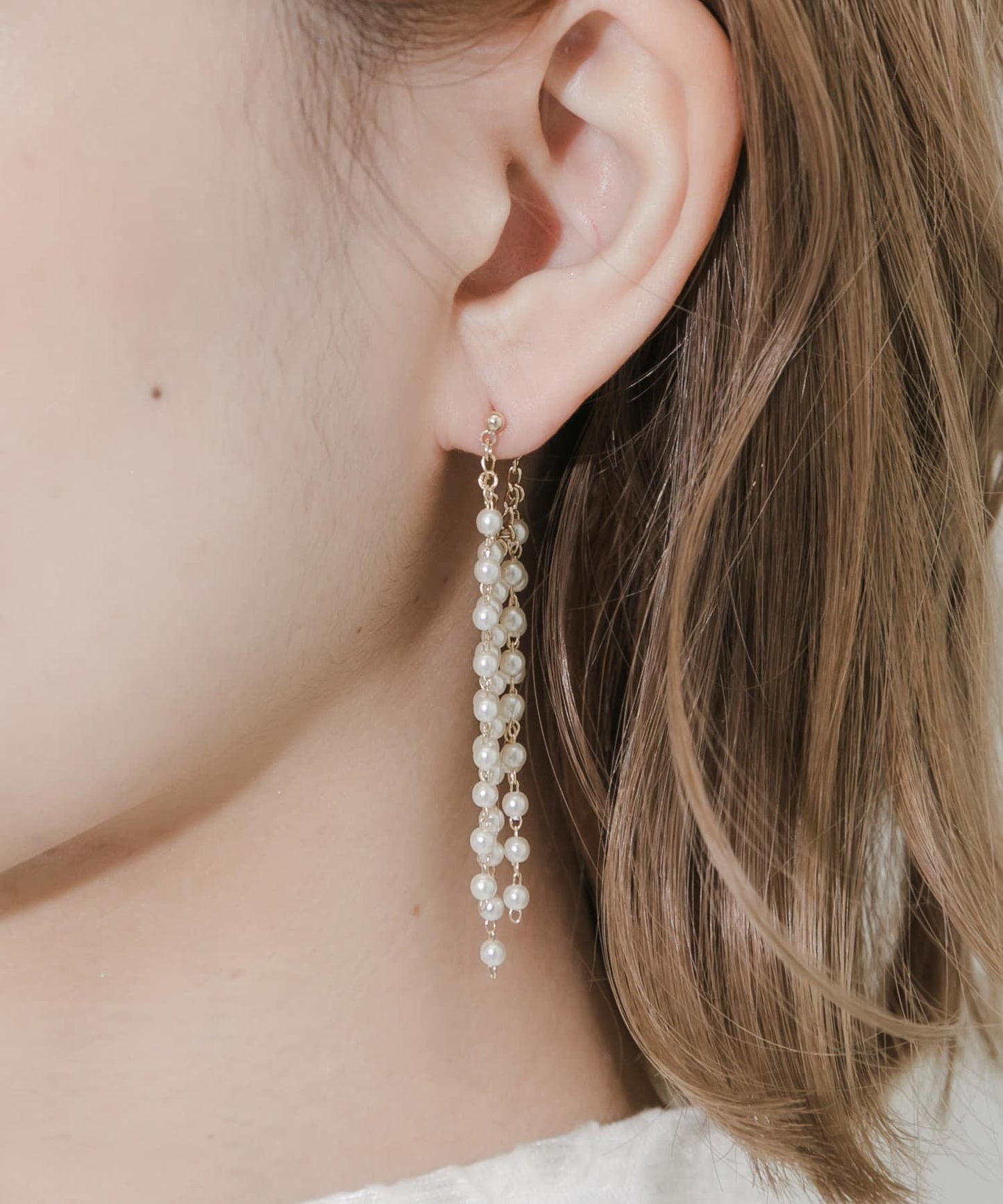 珍珠流蘇耳環