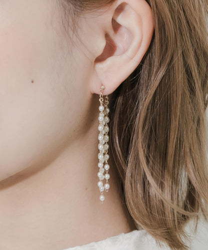 珍珠流蘇耳環