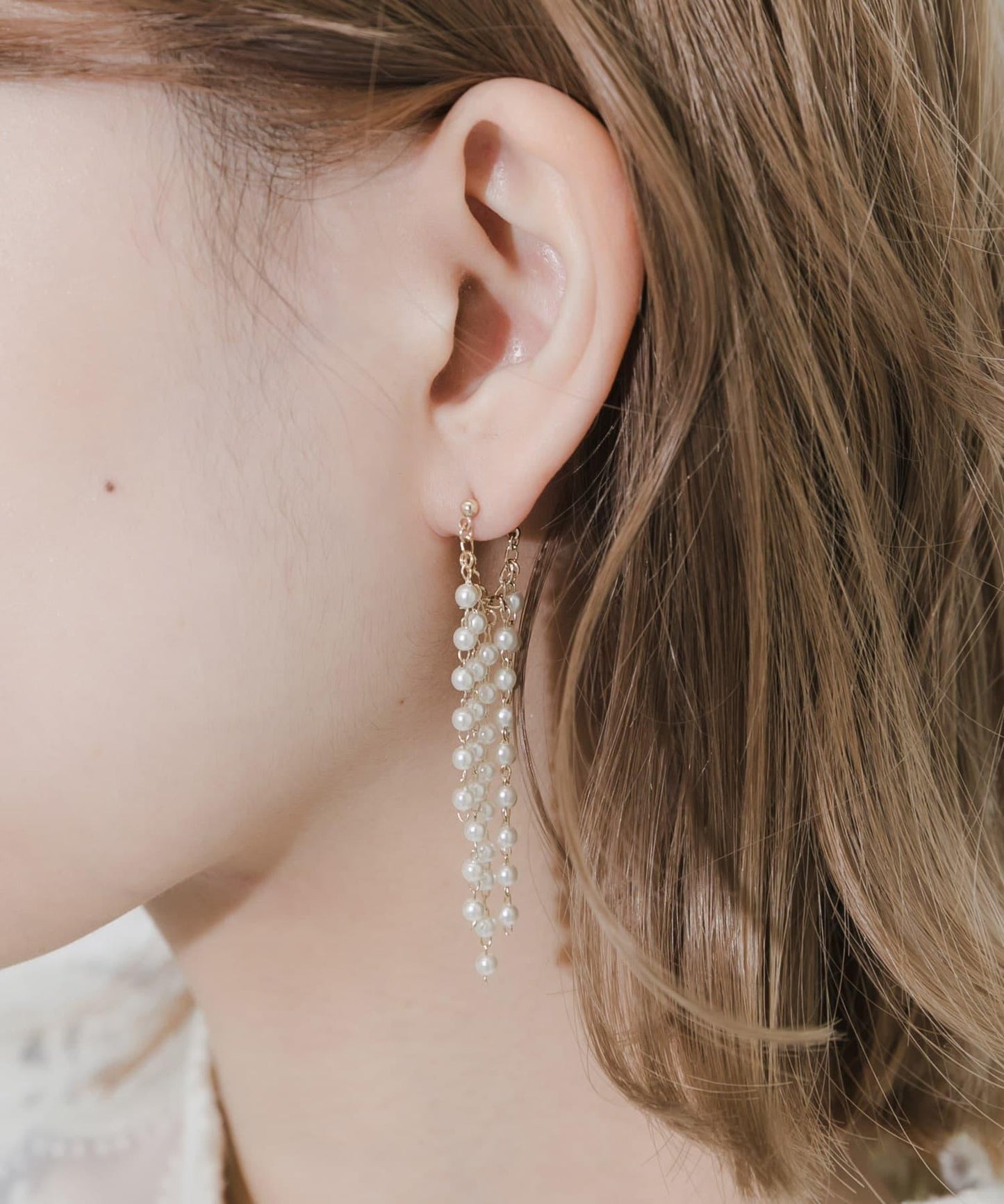 珍珠流蘇耳環
