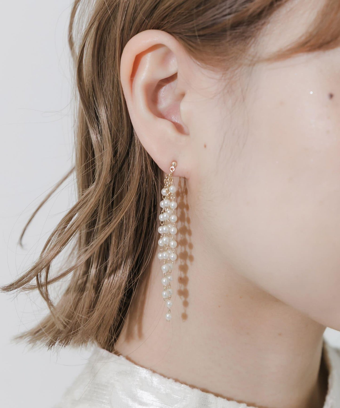 珍珠流蘇耳環