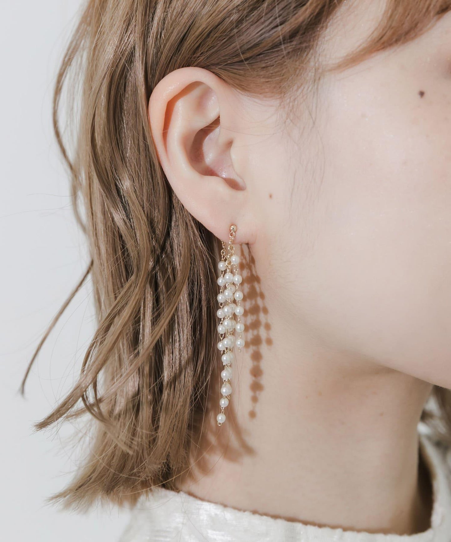 珍珠流蘇耳環