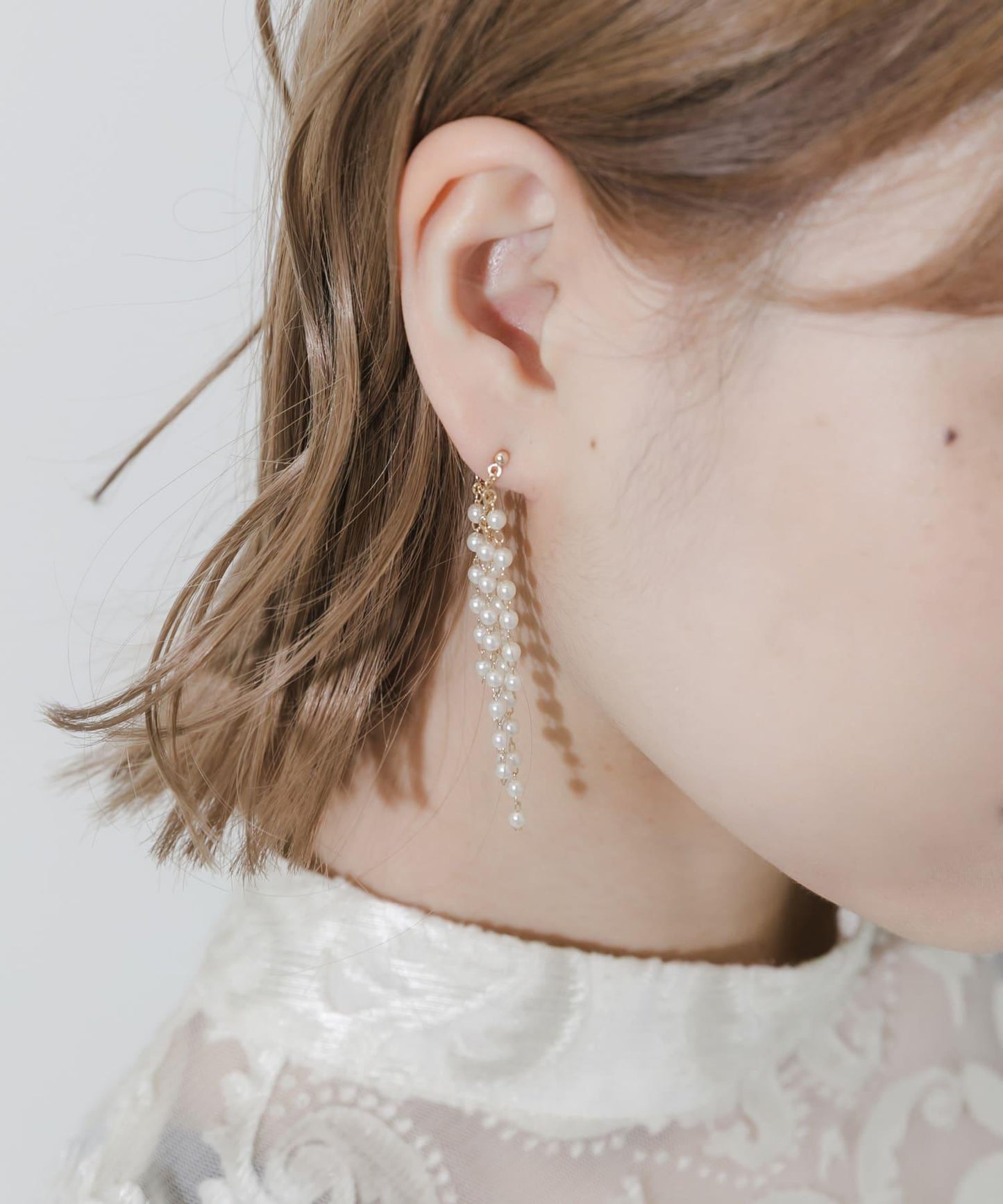 珍珠流蘇耳環