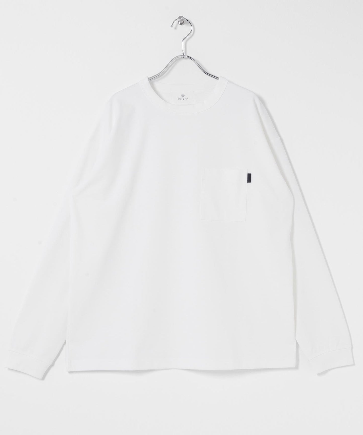 雙面針織 口袋設計 長袖T恤