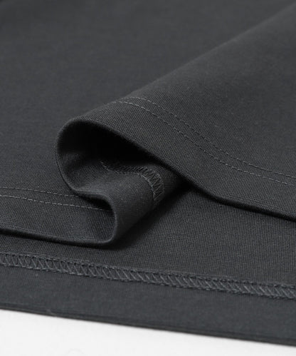 雙面針織 口袋設計 長袖T恤