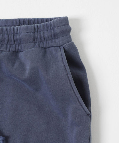 衛衣材質寬鬆闊腿鬆緊休閒褲