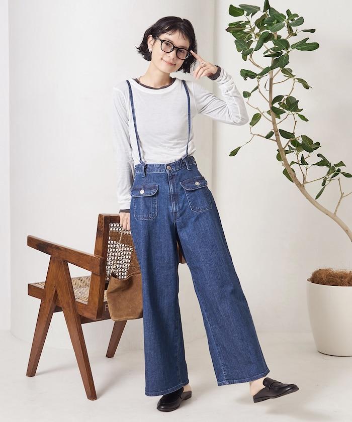 寬鬆 MARINE BAGGY SALOPETTE 揹帶褲（ 可成套搭配）