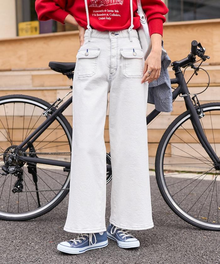 寬鬆 MARINE BAGGY SALOPETTE 揹帶褲（ 可成套搭配）