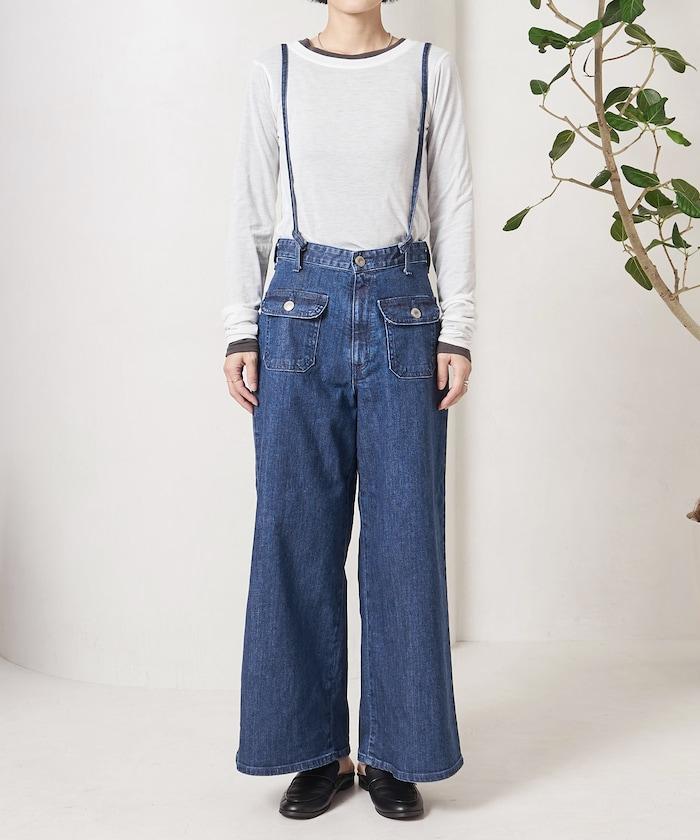 寬鬆 MARINE BAGGY SALOPETTE 揹帶褲（ 可成套搭配）