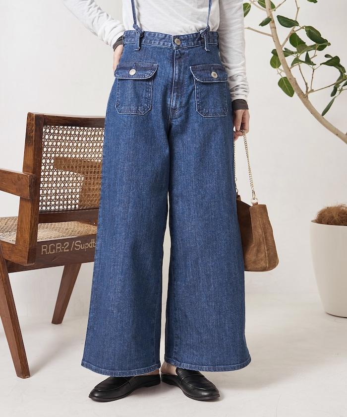 寬鬆 MARINE BAGGY SALOPETTE 揹帶褲（ 可成套搭配）