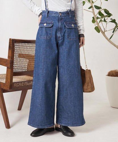 寬鬆 MARINE BAGGY SALOPETTE 揹帶褲（ 可成套搭配）