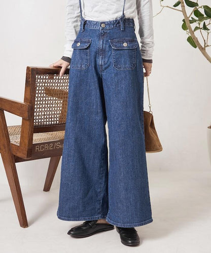 寬鬆 MARINE BAGGY SALOPETTE 揹帶褲（ 可成套搭配）