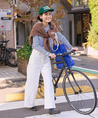 LISA LACE UP WIDE DENIM 繫帶闊腿牛仔褲