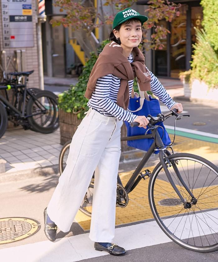 LISA LACE UP WIDE DENIM 繫帶闊腿牛仔褲