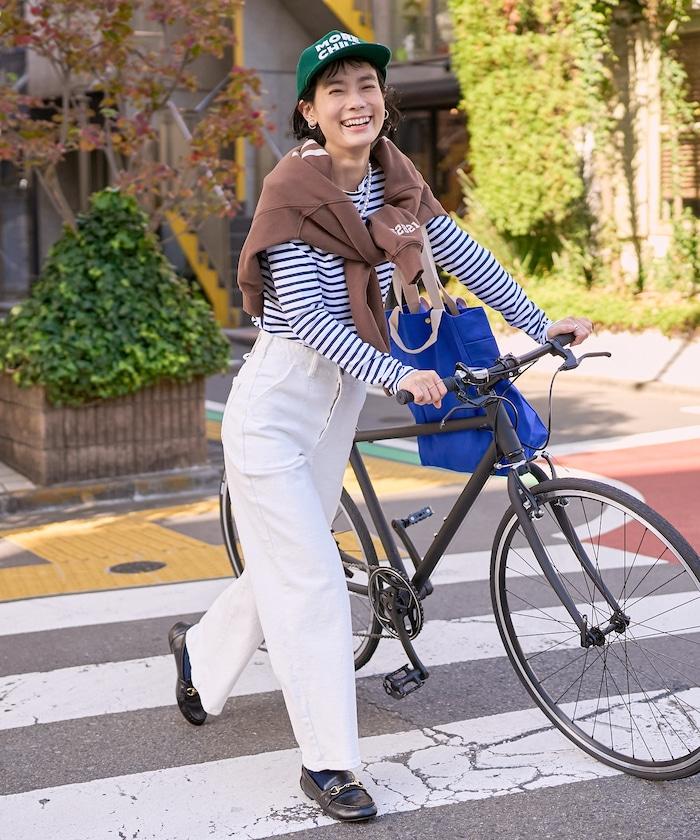 LISA LACE UP WIDE DENIM 繫帶闊腿牛仔褲