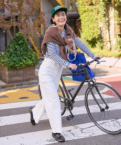 LISA LACE UP WIDE DENIM 繫帶闊腿牛仔褲