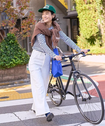 LISA LACE UP WIDE DENIM 繫帶闊腿牛仔褲