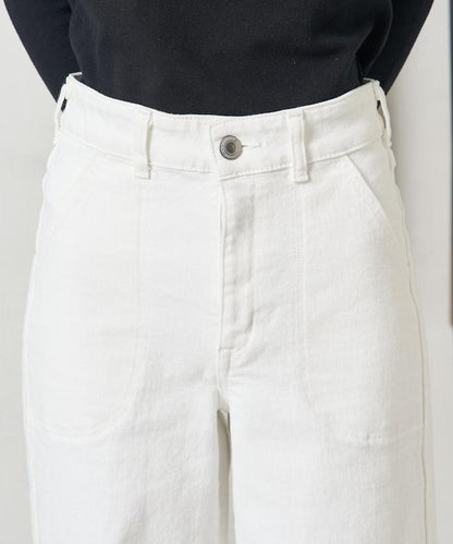 LISA LACE UP WIDE DENIM 繫帶闊腿牛仔褲