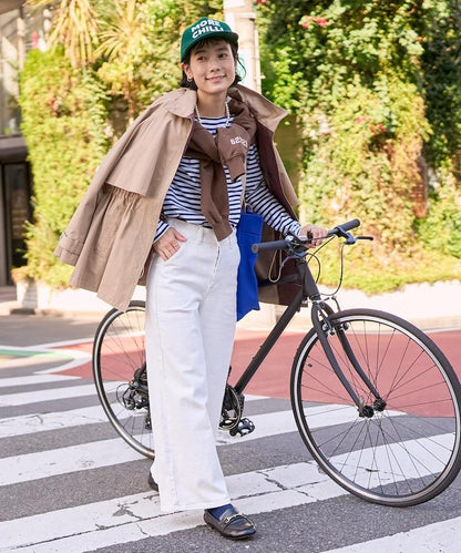 LISA LACE UP WIDE DENIM 繫帶闊腿牛仔褲