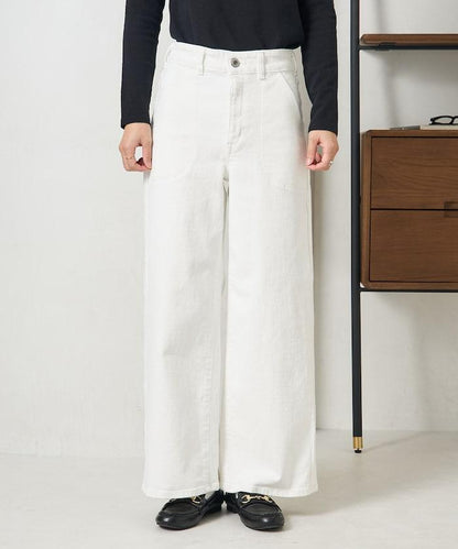 LISA LACE UP WIDE DENIM 繫帶闊腿牛仔褲