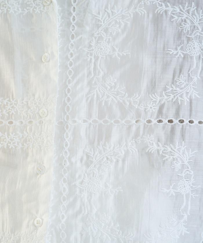 拼接風全刺繡 可成套搭配 襯衫夾克