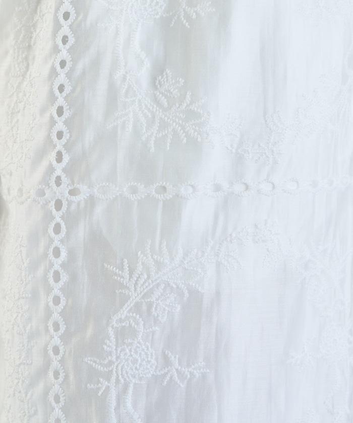 拼接風滿版刺繡 寬鬆 可成套搭配 褲子